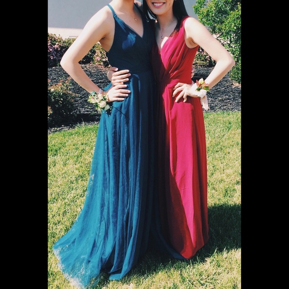 Anthropologie Dresses Anthropologie Sapphire Blue Convertible Prom